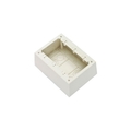 Panduit Electrical Box, Outlet Box, 3 Gang, PVC JBP3DWH